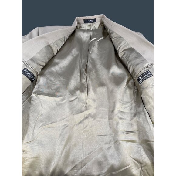 Gianfranco Ruffini Men's Grey Worsted Wool Blazer Size 40S SKU 6062 - Picture 3 of 8